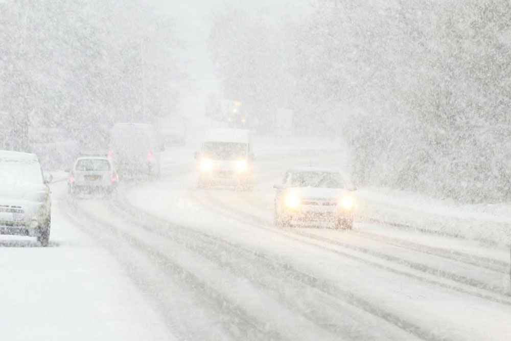 Сильный снегопад